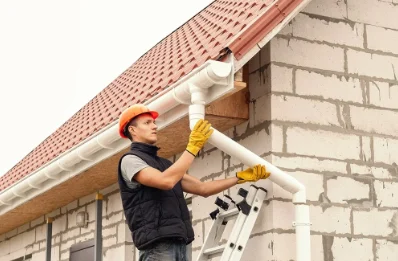 Pose et remplacement de gouttières à Couladère